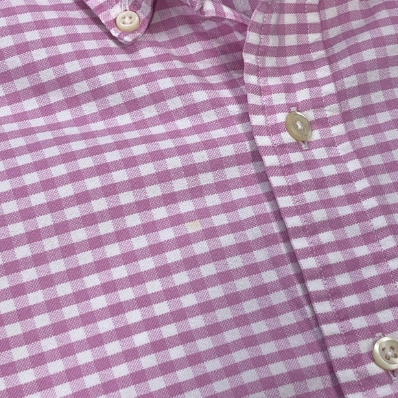 Ralph Lauren Men’s Pink White Check Pattern Long Sleeve Dress Shirt. Small. - Picture 11 of 11